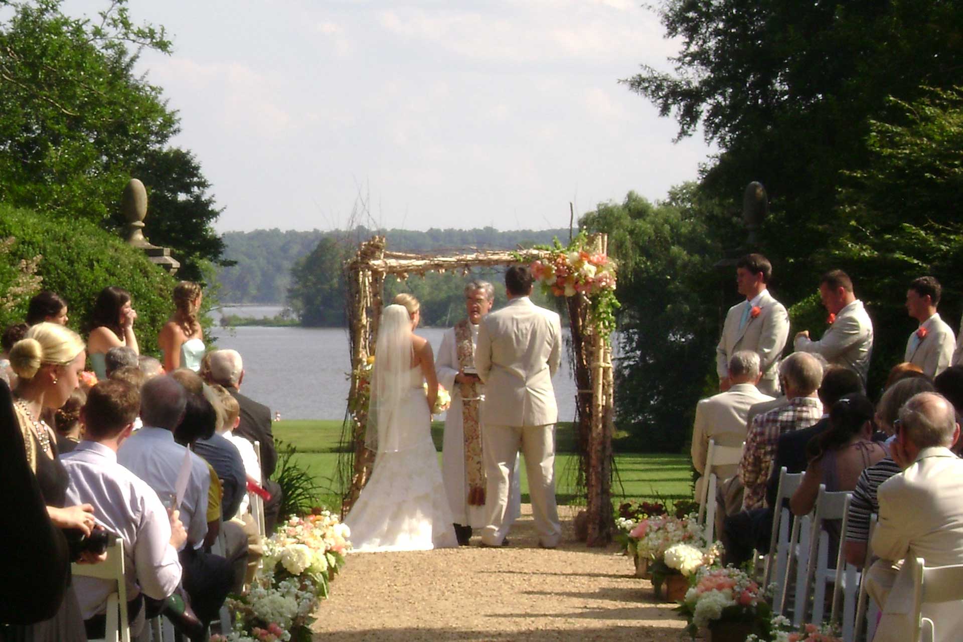 wedding ceremony on the water